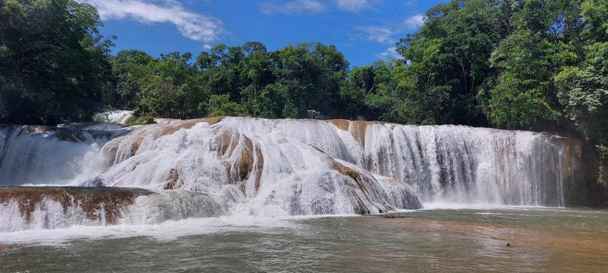 Posada Tzeltal Arroyo Agua Azul Екстериор снимка